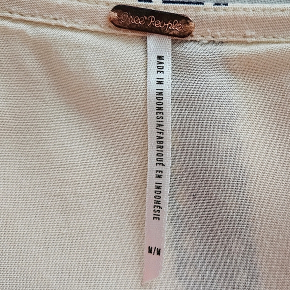 Free People Shift Dress, Geodesic Dunes Ivory Combo Beaded, Sz M - Picture 6 of 7